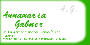 annamaria gabner business card
